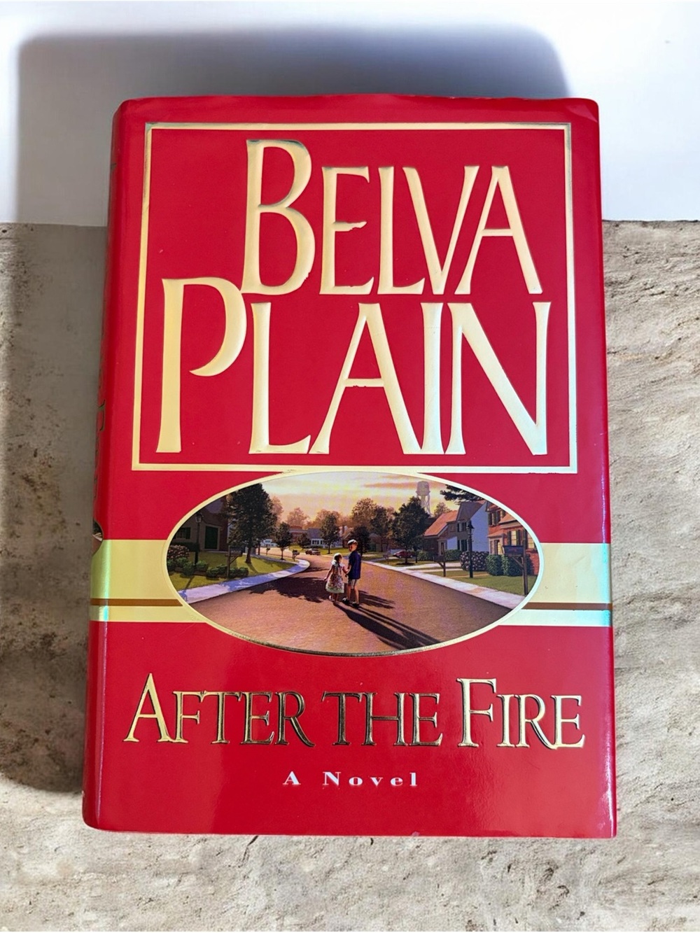Belva Plain After the Fire - Red Hardcover Novel